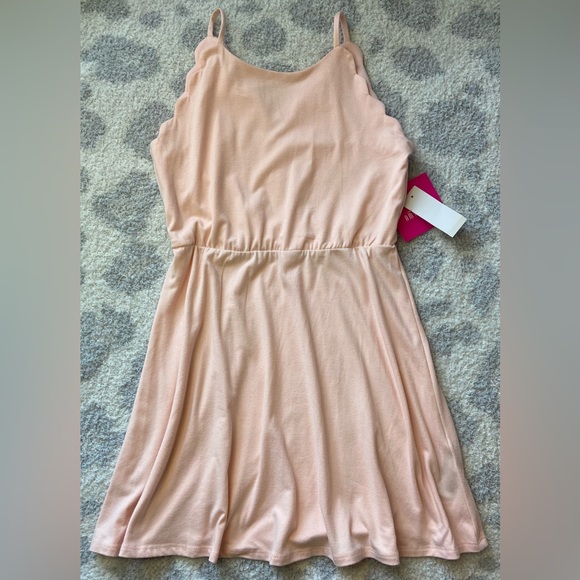 Girls blush A Line dress size 10/12 medium. - Picture 2 of 4